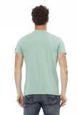 Green Cotton Men T-Shirt