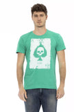 Green Cotton Men T-Shirt