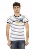 White Cotton Men T-Shirt