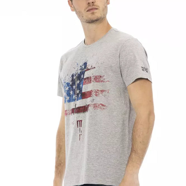 Gray Cotton Men TShirt