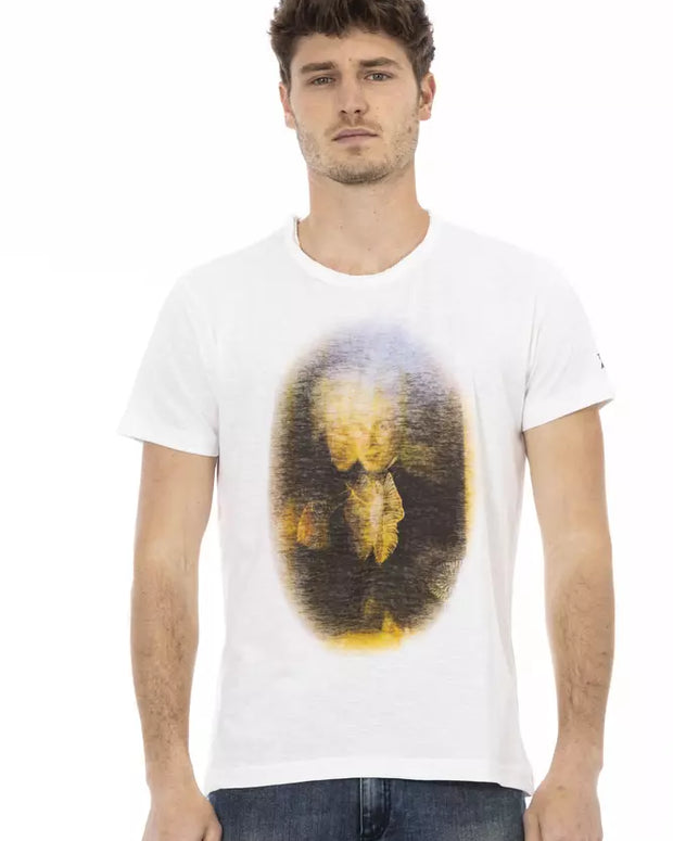 White Cotton Men's T-Shirt