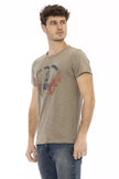 Green Cotton Men T-Shirt