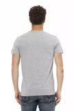 Gray Cotton Men T-Shirt