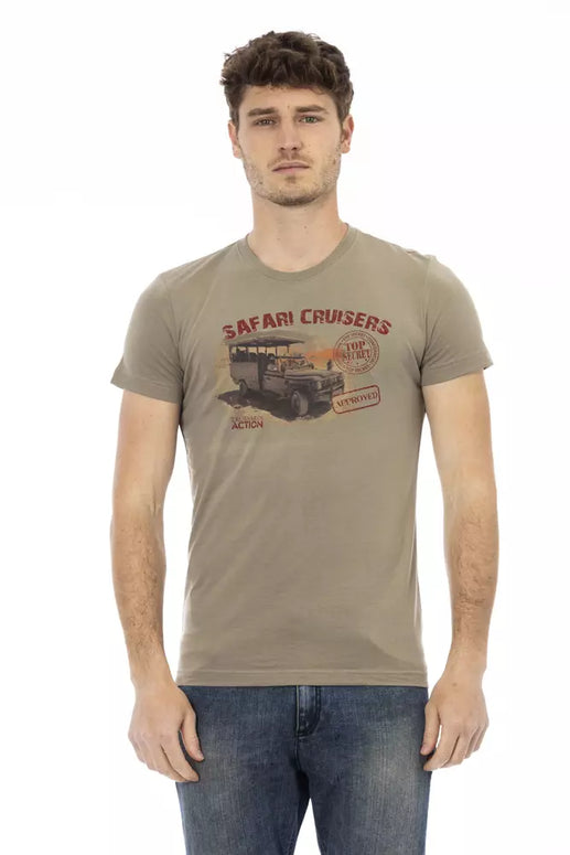 Green Cotton Men's T-Shirt