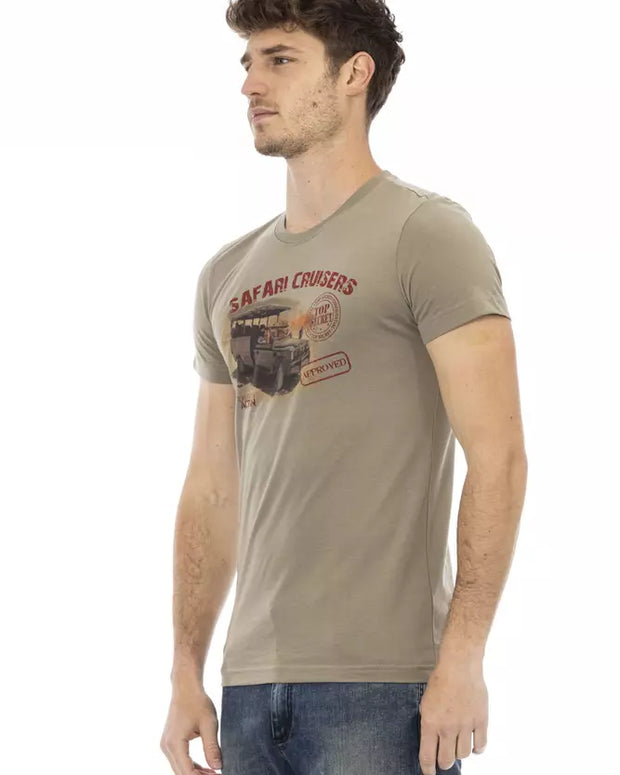 Green Cotton Men's T-Shirt