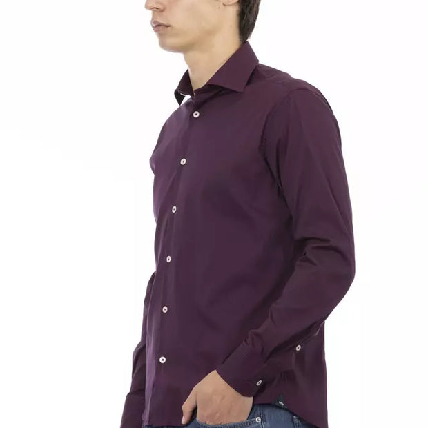 Bordeaux Cotton Men Shirt