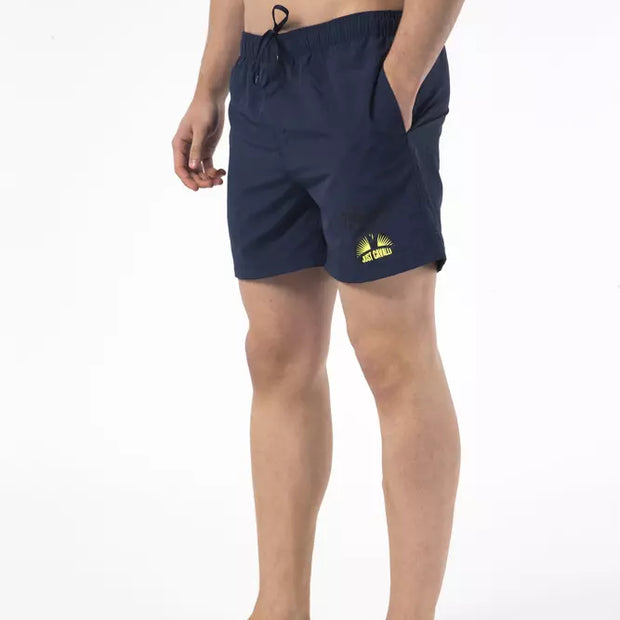 Blue Nylon Men Swim Short