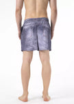 Blue Polyester Men Swim Shorts