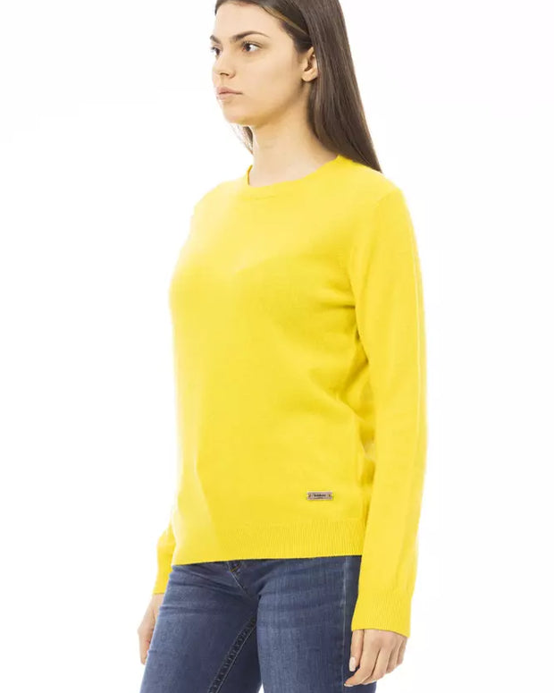 Yellow Cashmere Women Sweater