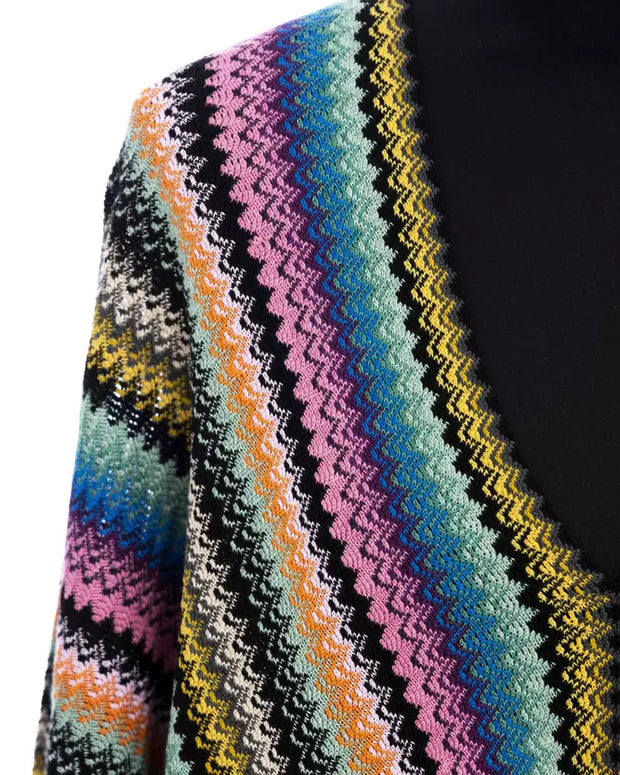 Multicolor Wool Women Poncho