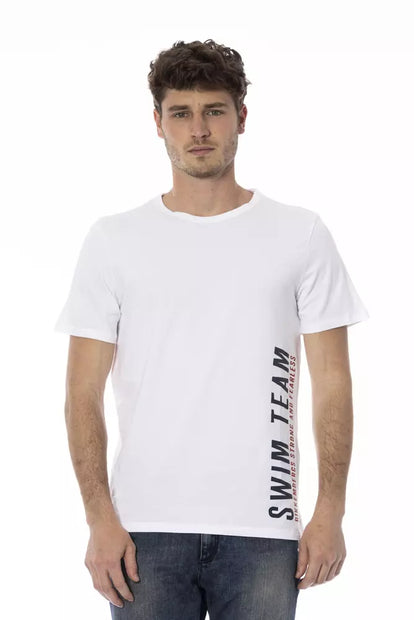 White Cotton Men's T-Shirt