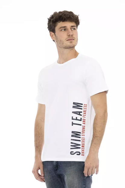 White Cotton Men's T-Shirt