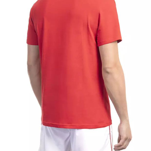 Red Cotton Men T-Shirt