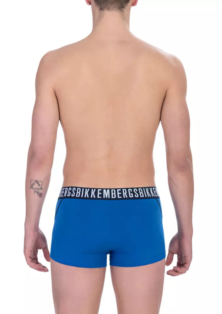 Blue Cotton Men Underwear Trunk