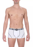 White Cotton Men Underwear Trunk Twin Pack