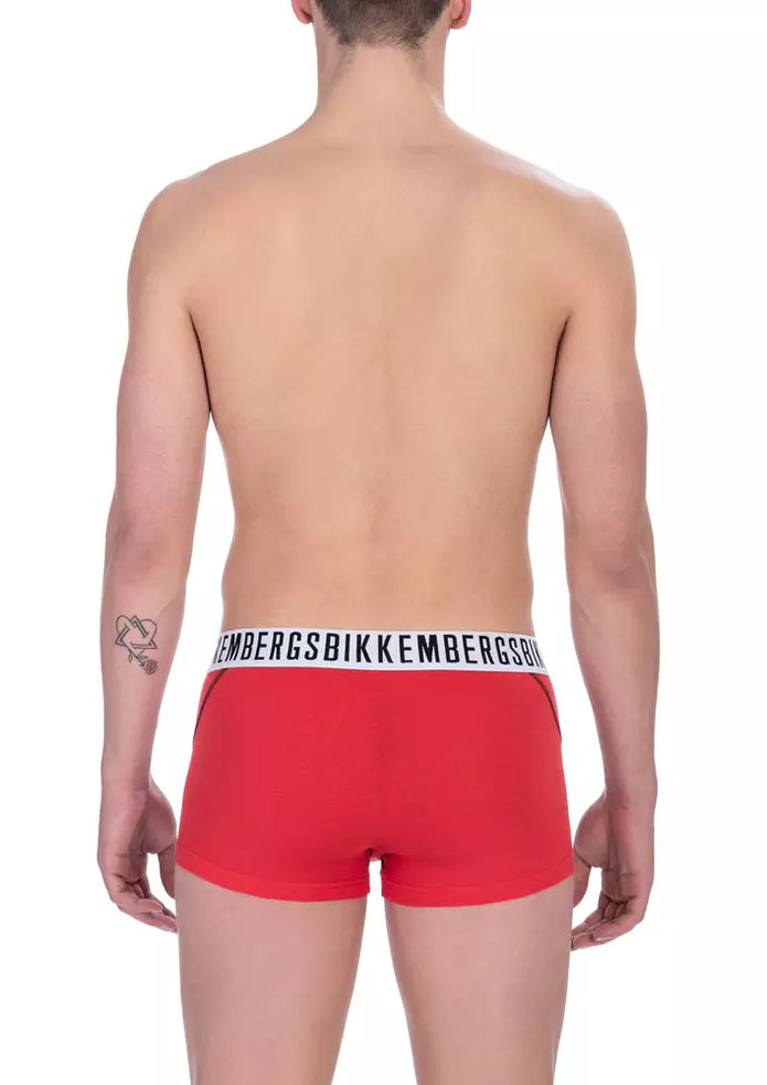 Red Cotton Men's Trunk Underwear