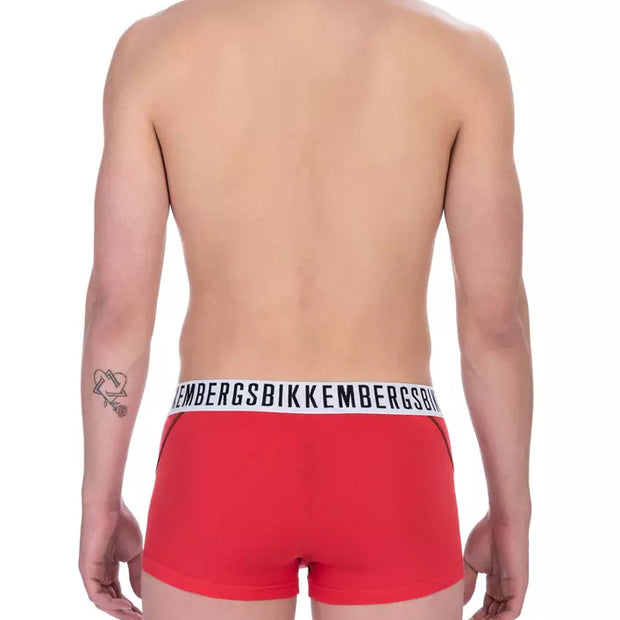 Red Cotton Men's Trunk Underwear