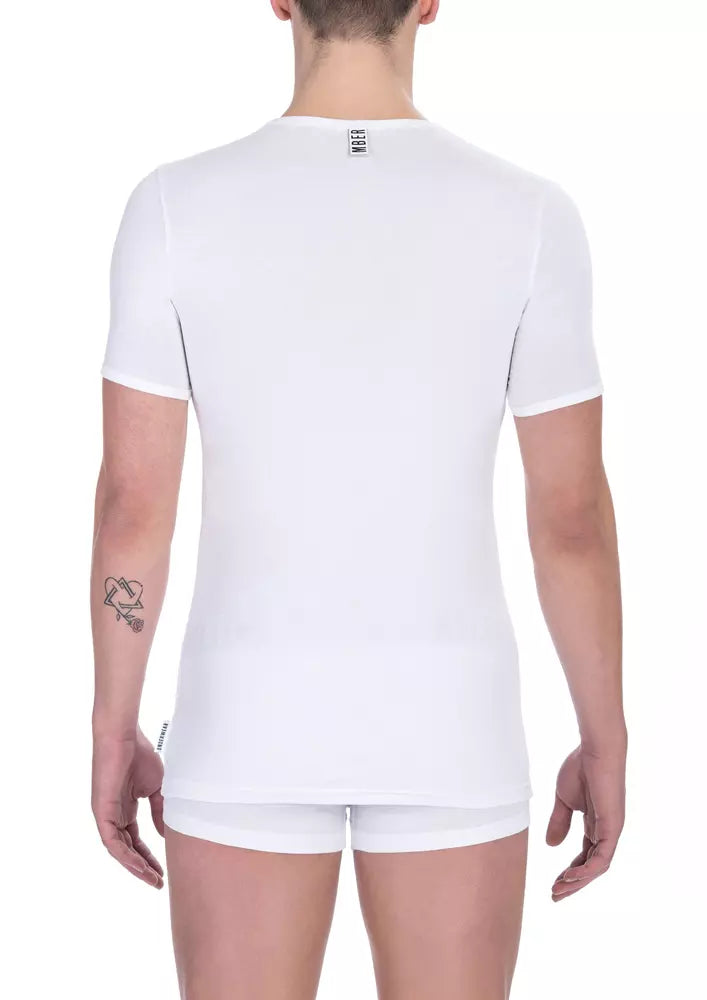 White Cotton Men's T-Shirt