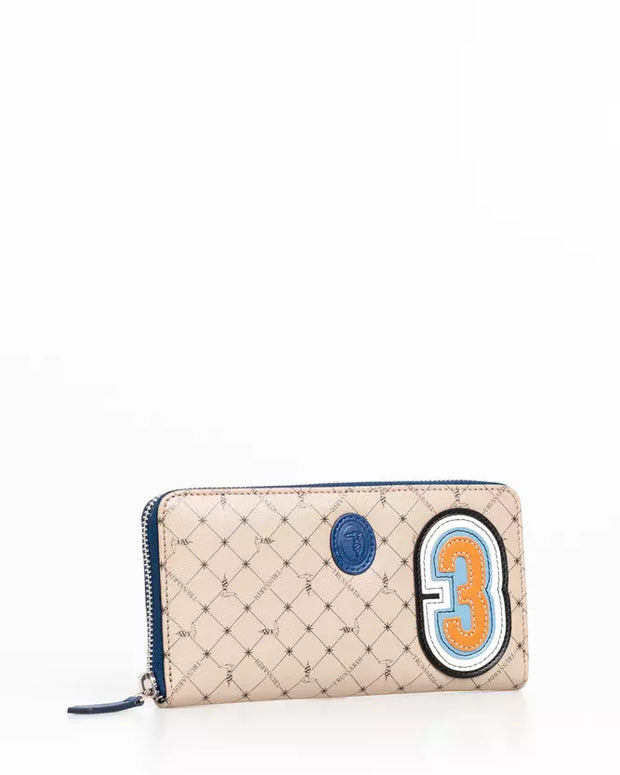Beige Leather Men Wallet