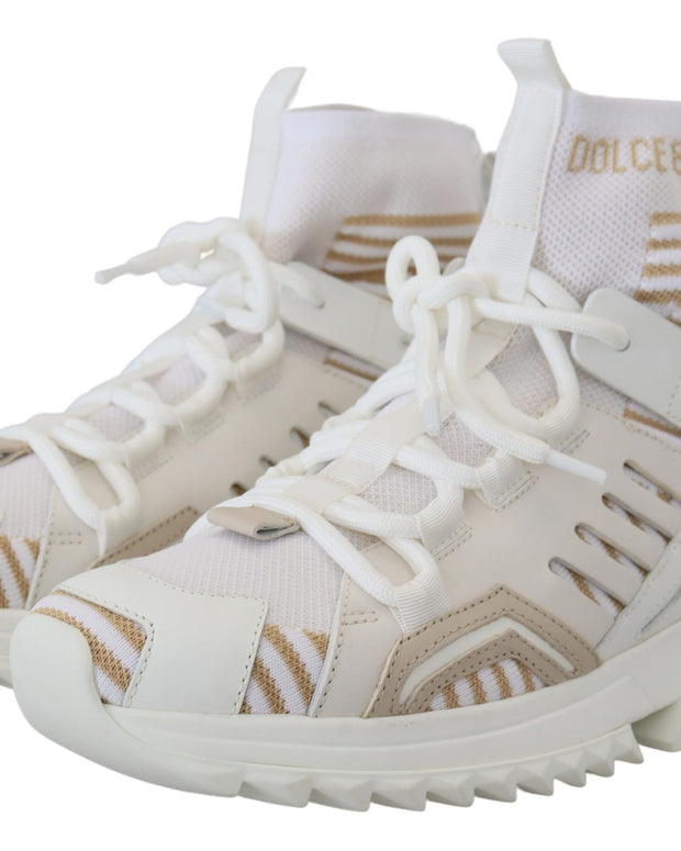 White Beige Sorrento Sneakers Shoes