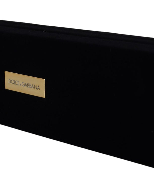Black Velvet Logo Plaque Storage Bracelet Jewelry Box