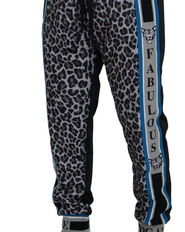 Multicolor DG King Leopard Print Jogger Pants