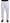 White Polyester Crown Logo Jogger Pants