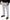 White Polyester Crown Logo Jogger Pants