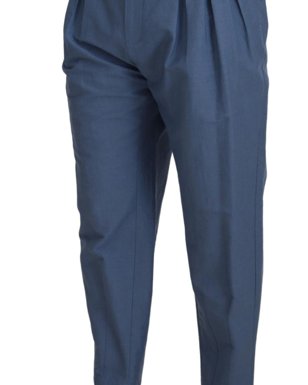 Blue Linen Chino Formal Pants