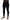 Black Nylon Slim Fit Stretch Pants