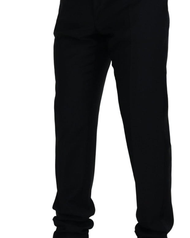 Black Wool Chino Formal Pants
