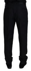 Black Wool Chino Formal Pants