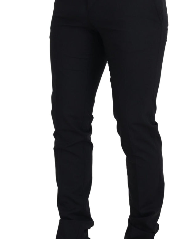 Black Wool Chino Formal Pants