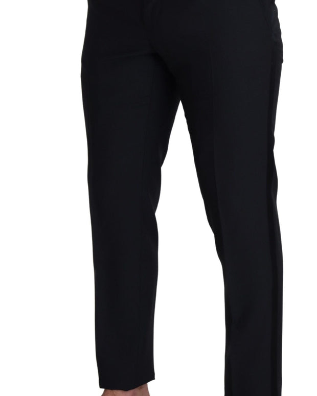 Black Wool Men Formal Pants