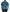Blue Logo Print Crewneck Cotton T-shirt