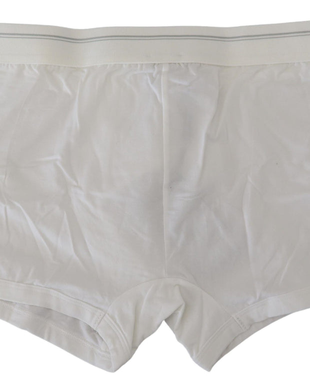 White Cotton Blend Regular Boxer Underwear