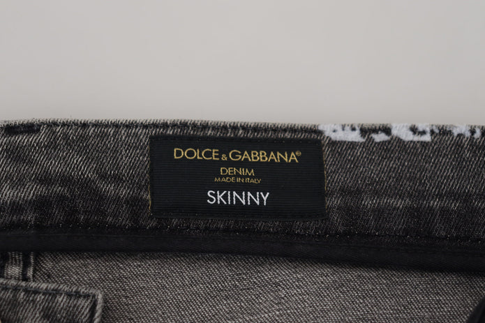 Multicolor Cotton Tie Dye Skinny Denim Jeans