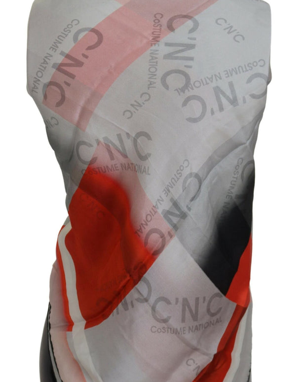 Elegant Checkered Silk Scarf
