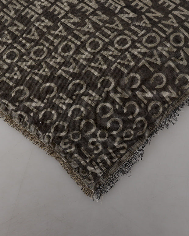 Chic Fringed Viscose-Silk Scarf