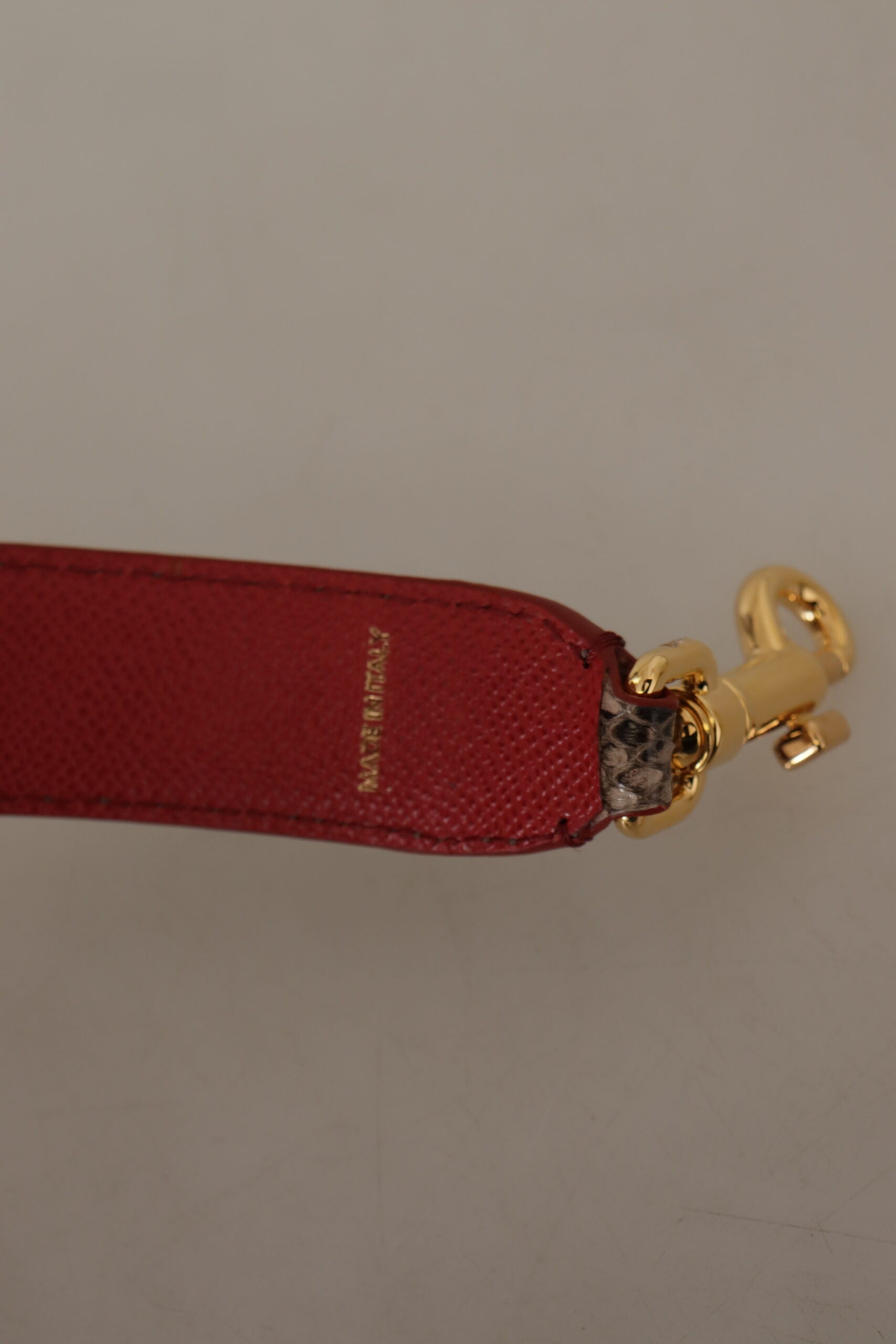 Elegant Python Leather Shoulder Strap