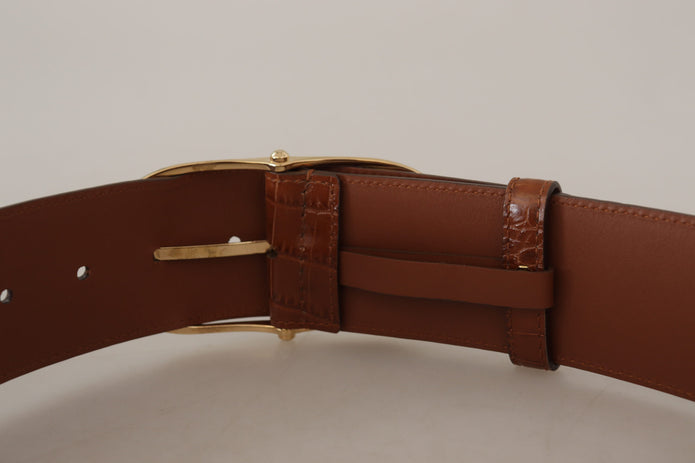 Enchanting Engraved Logo Leather Belt