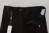 Elegant Brown Italian Dress Pants