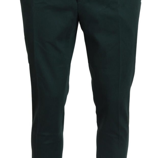 Elegant Dark Green Chino Trousers