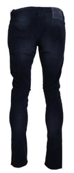 Chic Blue Straight Fit Corduroy Jeans