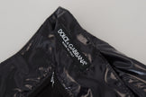 Black Shining Nylon Skinny Men Pants