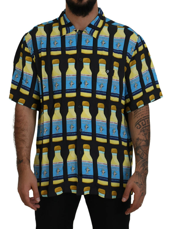 Multicolor Printed Viscose Casual Shirt