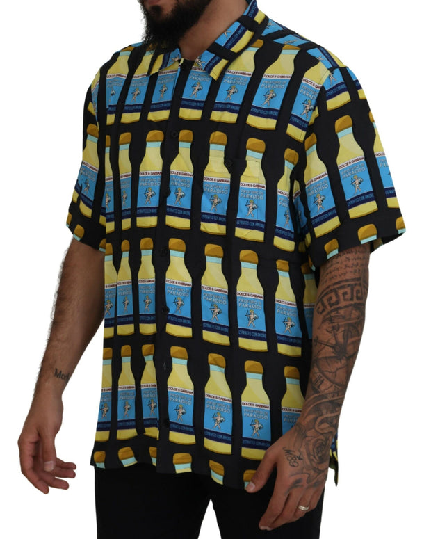 Multicolor Printed Viscose Casual Shirt