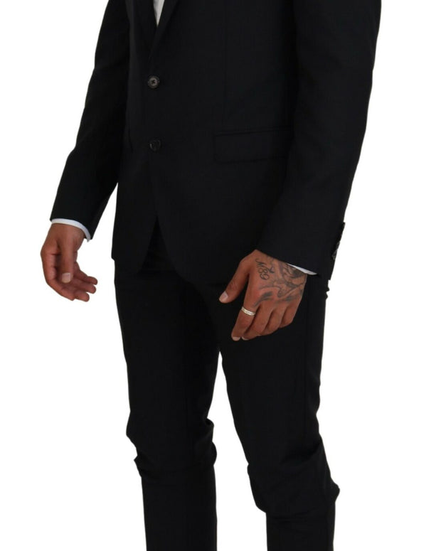 Black Single Breasted 2 Piece MARTINI Suit