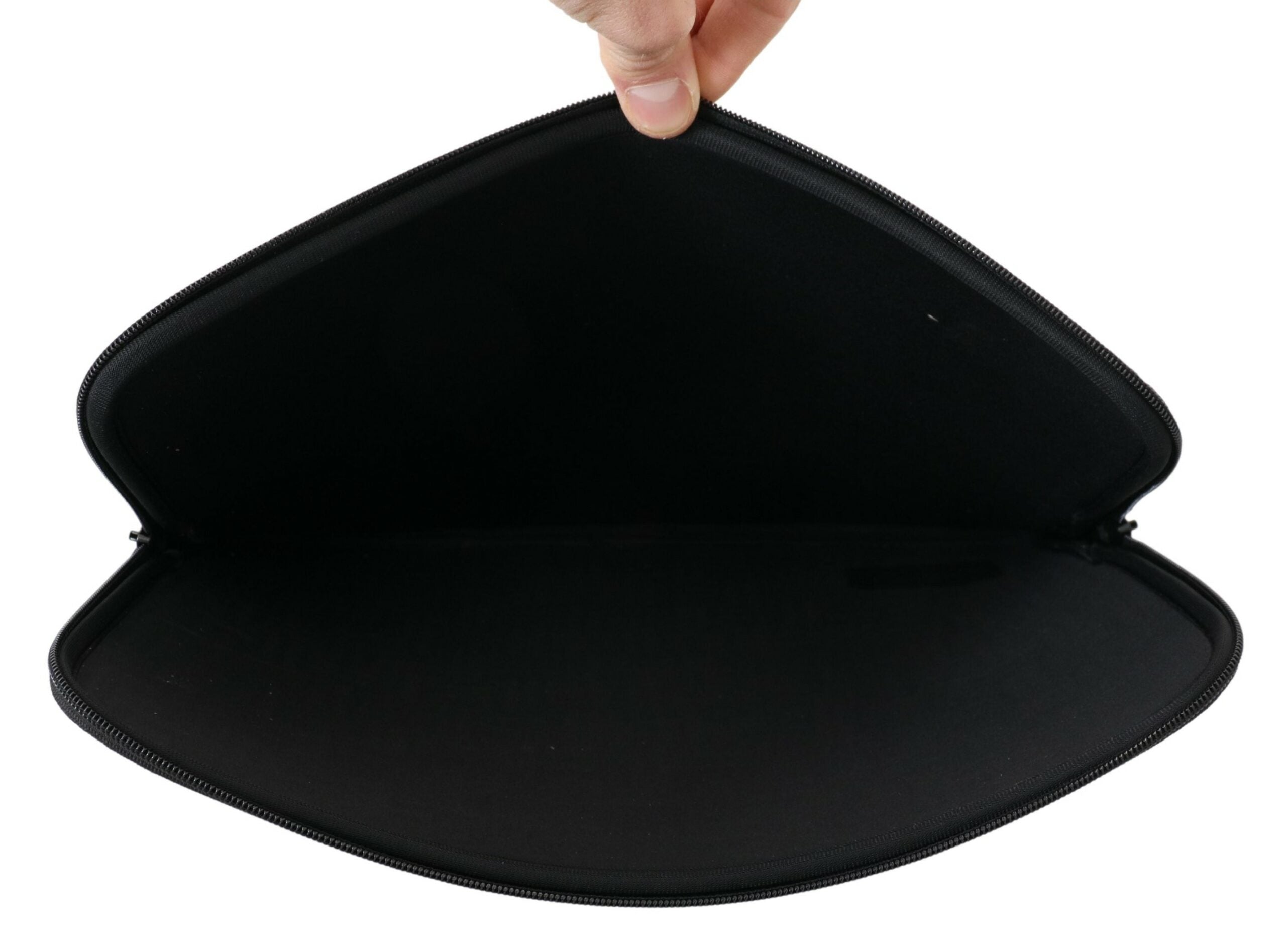 Sleek Black Neoprene Laptop Sleeve