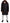Black Trench Hooded Parka Cotton Jacket